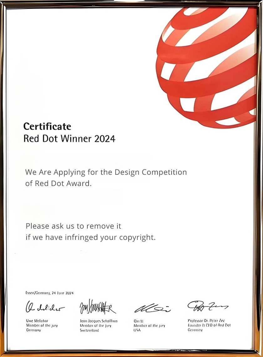 جائزة Red Dot - الفائز بشهادة التقديم لعام 2024